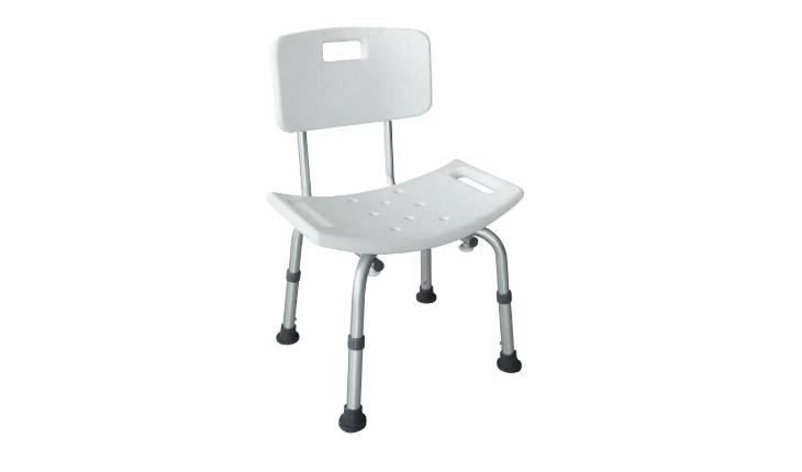 高度可调，带靠背设计，提供舒适支撑。